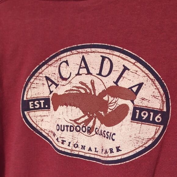 Acadia Red Graphic T-Shirt - Picture 4 of 5